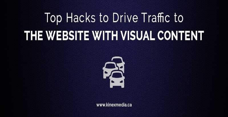 DRIVE TRAFFIC TO THE WEBSITE WITH VISUAL CONTENT