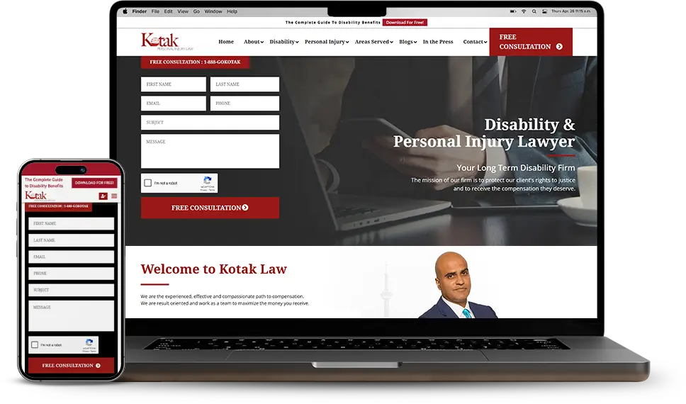 Kotak Law Web Design Case Study
