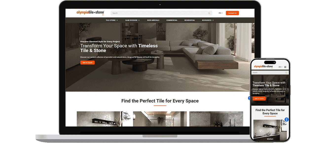 Web Design Challenges Faced By Olympia Tile