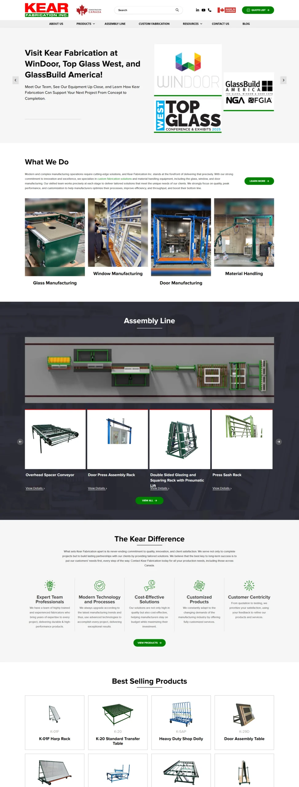 Web Design Success for Kear Fabrication Delivered Results